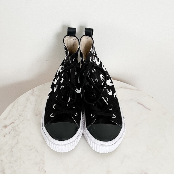 MCQ Alexander McQueen Swallow High-Top Sneakers Size 38 EU 8 US - Picture 5 of 9